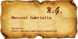 Merczel Gabriella névjegykártya