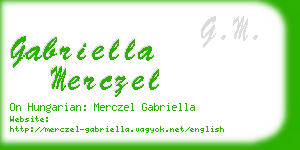 gabriella merczel business card